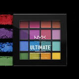 Paleta de sombras,Ultimate Shadow Palette, Nyx Professional Makeup, Tono Brights 13g