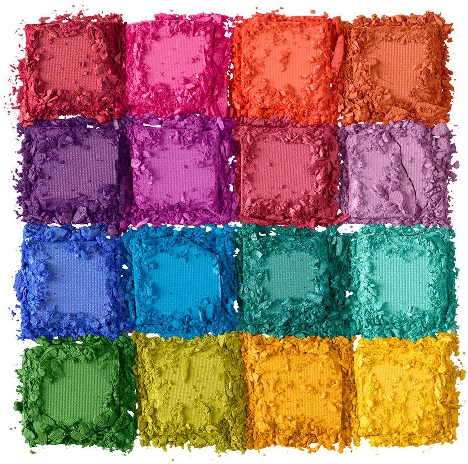 Paleta de sombras,Ultimate Shadow Palette, Nyx Professional Makeup, Tono Brights 13g