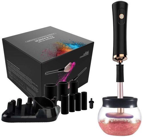 Limpiador de Pinceles de Maquillaje, Eléctrico Giratorio Que Limpia y Seca Pinceles Maquillaje Pocos Segundos y Pinceles de Maquillaje Pinceles de Maquillaje de Limpieza Profunda de Máquina,Limpiar y Secar