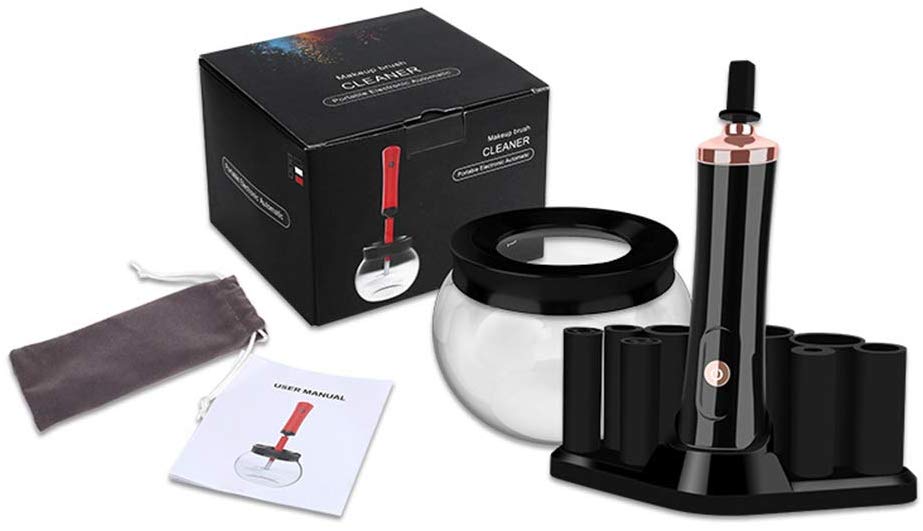 Limpiador de Pinceles de Maquillaje, Eléctrico Giratorio Que Limpia y Seca Pinceles Maquillaje Pocos Segundos y Pinceles de Maquillaje Pinceles de Maquillaje de Limpieza Profunda de Máquina,Limpiar y Secar