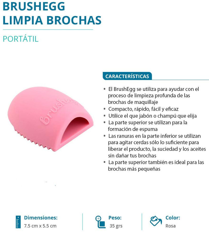 Limpia Brochas Brushegg Limpiador De Maquillaje