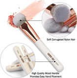 MAANGE Brochas de Maquillaje Pinceles Suavecitas Sintéticos 8 brochas profesionales Brochas para sombra de ojos y rostro Blush Brushes con bolsa de cosméticos（Rose Golden)