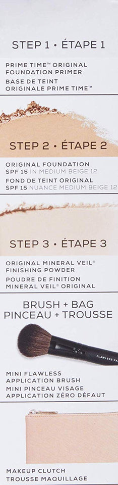 Bareminerals Get Started Complexion Set, 12 Medium Beige For Women, 0.5 Oz, 5 Counts