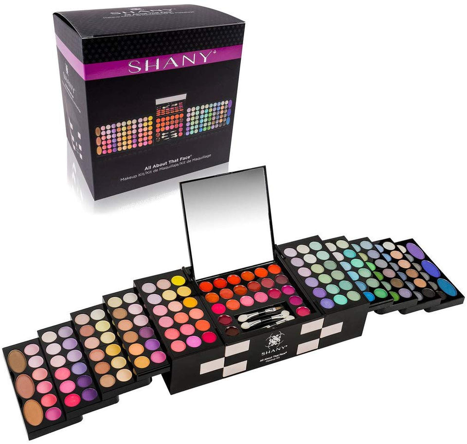 Shany 'All About That Face' Kit de maquillaje – todo en uno – Sombras de ojos, colores de labios y más