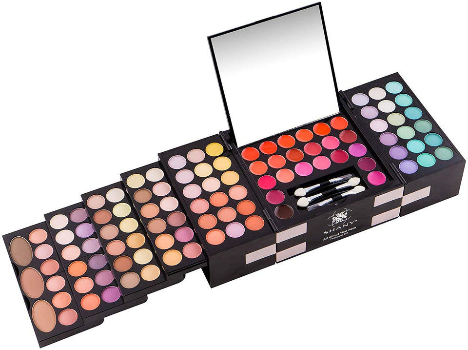 Shany 'All About That Face' Kit de maquillaje – todo en uno – Sombras de ojos, colores de labios y más