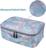 JSBelle Organizador de bolsas de cosméticos de viaje portátil, bolsas de aseo para mujeres (Azul)