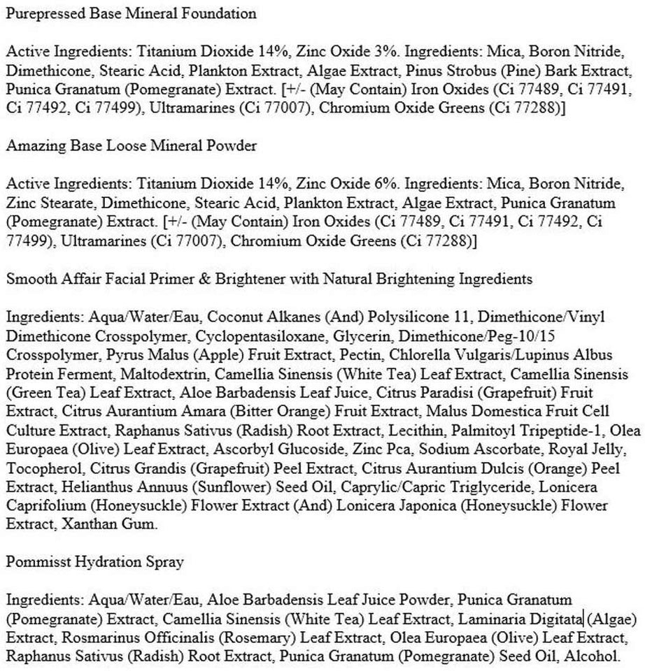 Jane iredale - Kit de iniciación, Medio