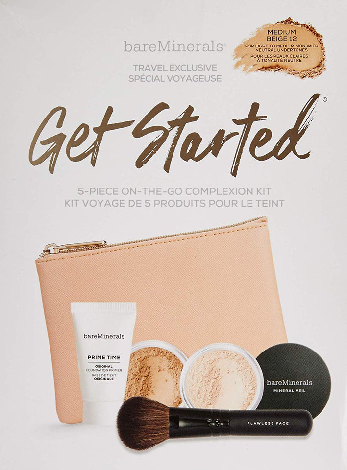 Bareminerals Get Started Complexion Set, 12 Medium Beige For Women, 0.5 Oz, 5 Counts