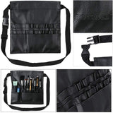 Hotrose 22 Pockets Professional Cosmetic Makeup Brush Bag with Artist Belt Strap for Women