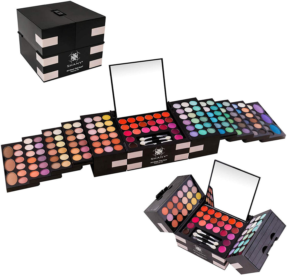 Shany 'All About That Face' Kit de maquillaje – todo en uno – Sombras de ojos, colores de labios y más