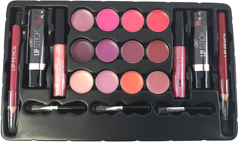 BR All In One Makeup Kit (Eyeshadow, Blushes, Powder, Lipstick & More) Holiday Gift Set (LightPink)