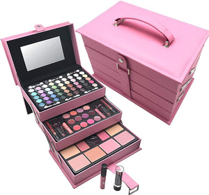 BR All In One Makeup Kit (Eyeshadow, Blushes, Powder, Lipstick & More) Holiday Gift Set (LightPink)
